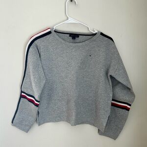 Vtg Tommy Hilfiger Stripe Sleeve Sweater